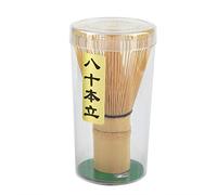 Nikou Frusta per tè, frusta per tè in bambù naturale Chasen Preparazione dello strumento pennello in polvere Matcha(80 Prongs)