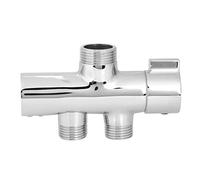 Nikou G1/2 "doccia a tre vie adattatore a forma di T, connettore deviatore acqua per bidet WC, separatore deviatore doccia a parete, accorie bagno, finitura cromata