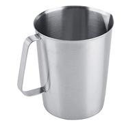 Nikou Grande misurino in acciaio inox, 2000 ml, brocca per schiumare il latte, per arte del caffè e latte, tazza per schiumare, tazza in acciaio inox