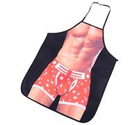 Nikou Grembiule 3D Divertente da Cucina Sexy per Uomo e Donna - Vivid Patterns Impermeabile (Fitness Man)