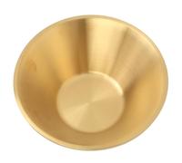 Nikou Insalatiera in acciaio inox, color oro, a doppio strato, decorativa, per cucina, 23 cm, ideale per mescolare, cucinare, cuocere e preparare