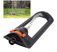 Nikou Irrigatore Oscillante, Irrigatore da Giardino Oscillante Automatico Rettangolare a 19 Fori, per Giardino Prato Parco Cortile (Gamba Curva)