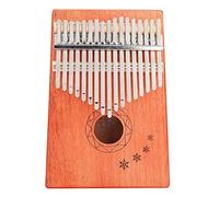 Nikou Kalimba a 17 tasti con motivo fiocco di neve in mogano pianoforte da pollice con borsa Tuning Hammer Kit