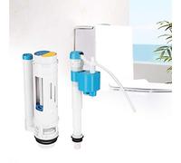 Nikou Kit di Riparazione WC Universale a Risparmio idrico- Pulsante WC Risparmio Acqua Set Accessori Serbatoio Acqua Sostituzione valvola