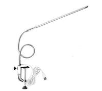 Nikou Lampada da Tavolo a LED con Morsetto, Lampada da Scrivania Rotazione Multi-Angolo Braccio Lungo Cosmetica USB con Pinza, per Manicure Lampade da Lettura Luce Tatuaggio