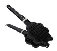 Nikou Macchina per waffle fai da te a forma di cuore, teglia da forno e per gas, per pasticceria domestica, antiaderente, facile da pulire, adatta per macchina per la produzione di waffle