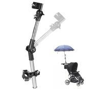 Nikou Ortaombrelli per Passeggino, Portaombrelli per Bicicletta, Regolabile 360 ° Ombrello Manubrio Support, Montatura per Maniglia per Passeggino, per Carrozzina Bicicletta Walker