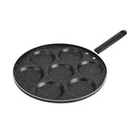 Nikou Padella antiaderente a 7 fori per la cucina casalinga per uova fritte e hamburger, design ideale per la cucina quotidiana, diametro 30 cm