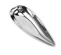 Nikou Piatto da frutta in acciaio inox, mini piatto per condimenti, extra piccolo, per la casa e il ristorante, ideale per noci e salse, diametro 10 cm