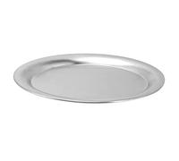 Nikou Piatto ovale in acciaio inox, piccolo, multifunzione, per frutta, snack, cucina, lunghezza 20 cm, facile da pulire