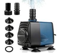 Nikou Pompa Acqua Sommergibile 25W 2000L/H, Pompa Acquario Silenziosa Mini Pompe Con Cavo 1.1m, per Fontane Pesce Serbatoio Stagno, Uso Sia in Acqua Che a Terra