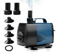 Nikou Pompa per Laghetto 60 W 4000L/H, Pompa Sommergibile Silenziosa Immersione Con Cavo 1.8m, Altezza Massima di Sollevamento 3m, per Acquario, Stagni, Fontane, Giardini, Idroponica