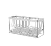 Nikou Porta di spugna del lavello da Organizzatore di rack in acciaio inossidabile con vassoio per casa