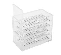 Nikou Porta Extension Ciglia -5 Strati di plastica ciglio Scatola di immagazzinaggio di Trucco dell'organizzatore innesto Ciglia Scatola Strumenti di Estensione Ciglia Bianca