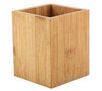 Nikou Portapenne - Portapenne in bambù per ufficio, scuola, ufficio, matite organizzatore di immagazzinaggio, nessun supporto di pittura, forniture di cancelleria per tenere in ordine l'ufficio