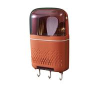Nikou Portaposate Appendiabiti, Porta Bacchette scolapiatti con Coperchio per Cucina(Arancia)