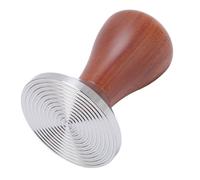 Nikou Pressino per caffè, manico ergonomico in legno, facile da pulire Base filettata in acciaio inox 304, 51 mm, Martello per polvere di caffè, Manomissione caffè Pr