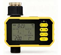 Nikou Programmatore di irrigazione automatico solare con timer, modalità ritardata/automatico/manuale, per giardino, prato, balcone e terrazza