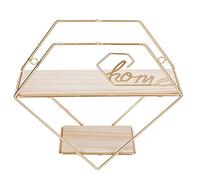 Nikou Scolapiatti a doppio foro per bottiglie di soda, in ferro battuto con cuscinetto, organizer da parete per decorazione domestica, nero