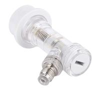 Nikou Scollegamento del fusto di blocco a sfera trasparente con valvola di ritegno interna, accorie connettore barile di birra, connettore barile, disconnessione blocco palla, compatibile con fusti