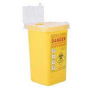 Nikou Scomparto per taglienti - Smaltimento ago Nikou Biohazard, contenitore per dispositivi medici taglienti in plastica per tatuaggi, scatola per rifiuti da 1 litro (Colore : Yellow)