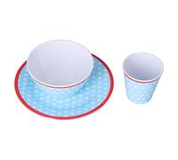 Nikou Set da 3 pezzi di stoviglie per insalata, piatto per snack alla frutta, ciotola e tazza, include ciotola grande, piatto da portata e insalatiera