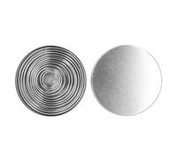 Nikou Set di 12 anelli rotondi in acciaio inox per mousse, torte, biscotti fondente, strumenti da forno, anello per torte, tagliapasta per mousse, diametro 4 cm