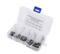 Nikou Set di 120 anelli di sicurezza interni in acciaio inox 304, 1,5 - 10 mm, a forma di E, set di anelli di sicurezza interni per parti di fissaggio dell'albero