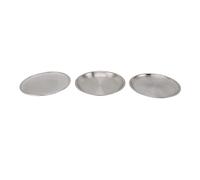 Nikou Set di ciotole in acciaio inox 304, filtro da cucina di grande capacità con disco a rete fine, versatile per uso domestico, set da 3 pezzi