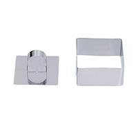 Nikou Set di stampi per biscotti in plastica fai da te con goffratura fondente, anello triangolare per mousse per torte, 4 x 7 cm, anelli per pasticceria e utensili da forno