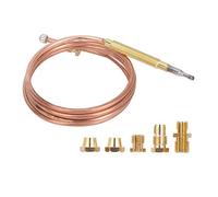 Nikou Set di termocoppia a gas, 900 mm, universale, termocoppia, camino, adattatore con 5 dadi, dispositivo di sicurezza per fornelli a gas, a induzione, riscaldatore