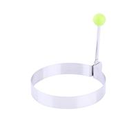 Nikou Stampo per uova fritte in acciaio inox, 1 pezzo, stampo per pancake, antiaderente, per cucinare a colazione, diametro 10 cm, utensile da cucina