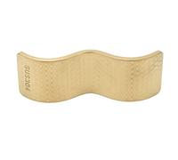 Nikou Supporto per bacchette in acciaio inox, doppio uso, antiaderente, supporto per cucchiaio e forchetta, design Ele, finitura oro, accessori da cucina