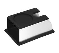 Nikou Supporto per manomissione caffè, in acciaio inox con cuscinetto in silicone, supporto per pressatura caffè per Espro, colore nero, compatibile con varie dimensioni di manomissione