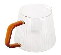 Nikou Tazza da caffè trasparente addensata trasparente ad alto borosilicato per la caffetteria domestica (350 ml)
