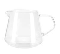 Nikou Tazza trasparente vetro borosilicato per condivisione del caffè, antiscottatura per bere il tè (650 ml)