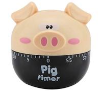 Nikou Timer da Cucina-sveglie Contatori del Maiale del Fumetto Meccanico Timer for Tool Timing Cottura (Colore : Khaki)