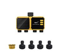 Nikou Timer di irrigazione solare WiFi con sensore di pioggia APP Telecomando Controller dell'acqua USB-C Ricaricabile per sistema di irrigazione a goccia da giardino