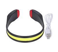 Nikou Torcia Frontale LED, Lampada Frontale COB 260° Grandangolo 350lm Uscita Indossabile Luce 3 Modalità per L'escursionismo, Corsa, Pesca