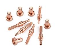 Nikou Ugelli al Plasma, 5pcs 9-8215 Electrode + 5 Pezzi 9-8210 Punte ugello for Thermal Dynamics SL60 / 100 Torcia al Plasma