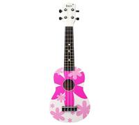 Nikou Ukulele, strumento musicale in legno da 53,3 cm, portatile, leggero, rosso
