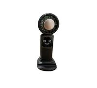 Nikou Ventilatore portatile con refrigeratore per il ghiaccio, mini ventilatore portatile ricaricabile a batteria, display a LED turbo a 5 marce, ventole personali pieghevoli per viaggi/pendolarismo