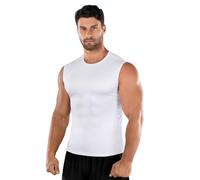 Niksa Confezione da 2 Magliette a Compressione da Uomo, Canotta da Uomo Senza Maniche per Sport, Dry Fit, Correre, Allenamento Sportivo, Biancheria Intima Tecnica, XXL