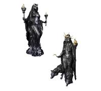 Niktipolos The Witch of The Night Phōsphoros Light Bringer Resin Statua Morning Star Statua Greca Strega Scultura per Collezionisti Decorazione Casa o Ufficio Personaggio in Resina Fatta a mano