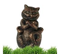 Niktule Fata delle Decorazioni del Giardino del Paese delle Meraviglie - Scultura in Resina del Paese delle Meraviglie Cappellaio Matto, Coniglio Bianco, Gatto del Cheshire e Bruco,Statua da Giardino