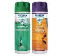 NIKWAX Set 2 X 300ml Tech Wash ( Fl& #252; Ssigwaschmittel) + Tx.direct ( Impr&