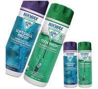 NIKWAX SoftShell Proof Tech Wash Set 2x300ml Impermeabilizzante per Giubbotti