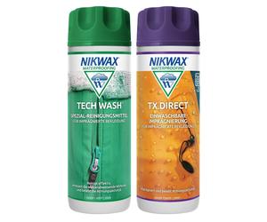 Nikwax Tech Wash E TX Direct Set Detergente Liquido E Impregnante Da 300Ml