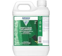 Nikwax TENT & GEAR SOLARWASH, detergente tecnico e blocco UV per tende e borse, 2,5 litri