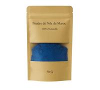 Nila Bleu 50g - Polvere Naturale Schiarente per Viso e Corpo | Trattamento Anti-Macchie per Zone Scure | Cura dei Capelli Riparatrice | Vera Bellezza Marocchina
